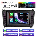 DAB+ 2+32G Carplay Autoradio Android 13 für Benz C/CLC W203  W209 GPS RDS KAM