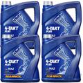16 LITER MANNOL 4-TAKT PLUS MOTORRADÖL 10W-40 API SL JASO MA/MA2