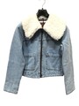 Levi's Damen Jeans Jacke Retro Sherpa Trucker Jacket, Blau/Weiß, S