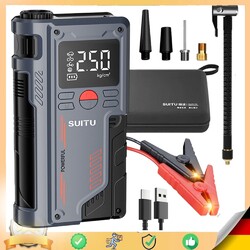 6000A Auto Starthilfe Jump Starter Ladegerät 12V KFZ Auto Booster Powerbank LED