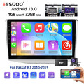 Android13 1+32G Carplay DAB+ Autoradio Für VW Passat B7 10-15 GPS NAVI BT KAM