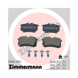 1x Bremsbelagsatz, Scheibenbremse ZIMMERMANN 23554.170.1 passend für FIAT MG