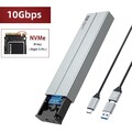 SANZANG M.2 NVMe PCIe SSD auf USB-C 3.1 Externes Gehäuse Adapter Case 10Gbit/s