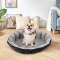 Hundebett Hundekissen Hundekorb Plüsch Tierbett Hundesofa Katzenbett Grau