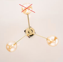 Loistaa Deckenleuchte KJUL 3-flammig Deckenlampe Leuchte Lampe 