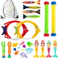24 stück pool spielzeug kinder set, tauchspielzeug für kinder, schwimmbad spi...
