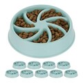 10 x Anti Schling Napf Hundenapf langsam fressen Hundeschüssel Futternapf blau