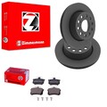 ZIMMERMANN BREMSSCHEIBEN 269mm + BELÄGE HINTEN passend für AUDI 100 S4 C4 + A6 