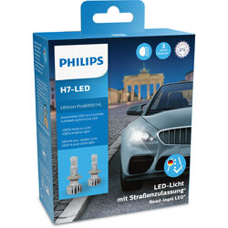 2 x PHILIPS H7 LED Autolampe Ultinon Pro6000 11972 12V Scheinwerfer ZulassungStVZO Straßenzulassung | Fernlicht | Abblendlicht