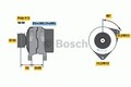 BOSCH 0 986 047 330 Lichtmaschine Generator 120A 14V für OPEL Meriva A (X03)
