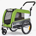 ZETA Größe S Hunde Anhänger Transport für Fahrrad Wagen Jogger Buggy 3 Farben
