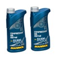 2 x 1 Liter Original Mannol Kompressoröl Compressor Oil ISO 46 DIN 51506
