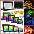 10W-200W RGB LED Fluter Flutlicht mit Stecker Scheinwerfer Außen Strahler Garten