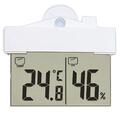 Digitale Transparente Fensterheber-thermometer-hygrometer Für Den Innen- Und Auß