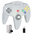 Wireless 2.4G N64 Controller Game Pad Joystick for N64 Game System/Switch PC Mac