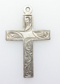 Antik Vintage Schmuck Accessoires Anhänger Kreuz Silber.