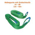 Hebegurt Hebeband Krangurt Rundschlinge Bergegurt Traggurte 1t - 8t Hebebänder