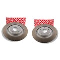 2X FEBI BREMSSCHEIBEN Ø330mm HINTEN PASSEND FÜR AUDI A4 A5 A6 A7 A8 Q5 Q7