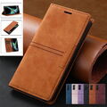 Echt Leder Hülle Für Samsung A54 A34 A14 S22 S23 Ultra Flip ​Schutz Wallet Case