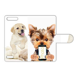 Personalisierte Handy Hülle für Huawei G6 Tasche mit Foto Namen Druck Etui