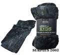BTP schwarz Vlies Kinder Armee Decke Tarnung super weich kuschelig 150x100cm tarnfarben