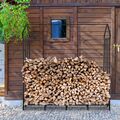 XXXL Kaminholzregal Kaminholzständer Metall Innen Außen Holzlager Brennholzregal