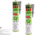 2x 310mL PETEC K&D KAROSSERIE KLEBER + DICHTMASSE KLEBEMASSE ELASTISCH GRAU