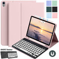 QWERTZ Tastatur & Hülle für iPad 10/9/8/7/6th Air 6 5 4 Pro 11 Mit Stifthalter