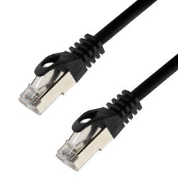 Netzwerkkabel S/FTP PIMF Cat. 7 50 Meter schwarz Patchkabel Gigabit Ethernet