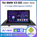 6+128G Android 13 Autoradio Carplay GPS Navi DSP DAB 4G Für BMW X3 E83 2004-2012