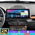 12.3" 4+64GB CarPlay Android 14 Autoradio DAB SWC FM Für Ford EcoSport 2018-2022