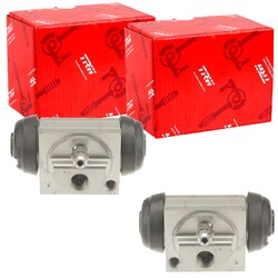 2X TRW RADBREMSZYLINDER 22mm PASSEND FÜR DACIA DOKKER DUSTER LODGY LOGAN LADA