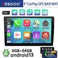 DAB+ Autoradio Apple Carplay Android 13 2 DIN 4+64GB GPS Navigation RDS WIFI BT