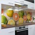 Küchenrückwand selbstklebend Citrusfrüchte Optik Wandtattoo für Fliesenspiegel