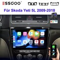 10'' Autoradio Android 15 Carplay GPS NAVI DAB+ KAM Für Skoda Yeti 5L 2008-2013