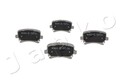 JAPKO Bremsbelagsatz, Scheibenbremse 510007 für AUDI SEAT SKODA VW