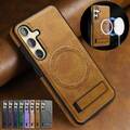 Magsafe Hülle Für Samsung Galaxy S25 Ultra S24 FE S23 Magnet Ständer Handy Case