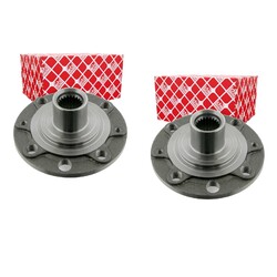 2X FEBI BILSTEIN RADNABE VORNE BEIDSEITIG PASSEND FÜR FIAT GRANDE PUNTO OPEL