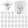 30 Stück Haken Selbstklebend Klebehaken Extra Stark Transparent Klebe Haken O...