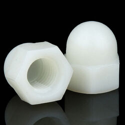 Hutmutter Nylon DIN 1587 Mutter hohe Form M3 M4 M5 M6 M8 M10 M12 Isolierung ROHS