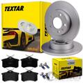 TEXTAR BREMSSCHEIBEN 245mm + BELÄGE HINTEN für VW PASSAT 3B AUDI A6 C5 OCTAVIA