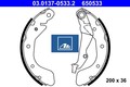 Ate 03.0137-0533.2 Bremsbackensatz 4 Bremsbacken Trommelbremse für Opel 