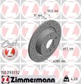 2x ZIMMERMANN Bremsscheibe 150.2931.52 für BMW MINI