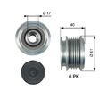 Generatorfreilauf Gates OAP7013 für AUDI DODGE FORD JEEP MITSUBISHI PORSCHE