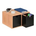 Schreibtisch organizer Schubladenbox 2 Schubladen Bambus Büro Organizer MDF