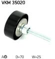 Original SKF Umlenk-/Führungsrolle Keilrippenriemen VKM 35020 für Chevrolet