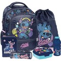 Lilo & Stitch Rucksack Ranzen Schulrucksack Schulranzen Set 6 teilig 1-3 Klasse