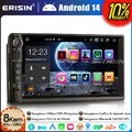 6G+128GB 8-Kern DAB+ Android 14 Doppel Din Autoradio GPS Navi Für Nissan CarPlay