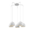 Euluna Hängeleuchte Sool Deckenlampe Pendelleuchte Lampe weiß fünfflammig E27