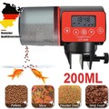 Automatische Fischfutterautomat Auto Digital LCD Fütterung Timer Aquarium 200ml
